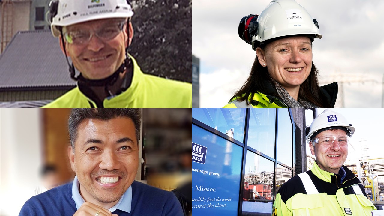 bilde av fire forskjellige portretter satt sammen