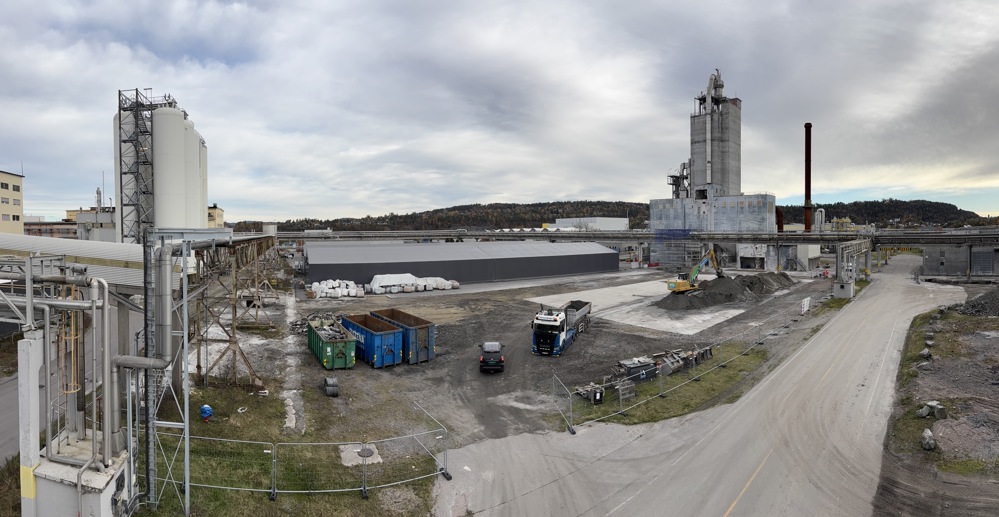 klartgjort område i industripark